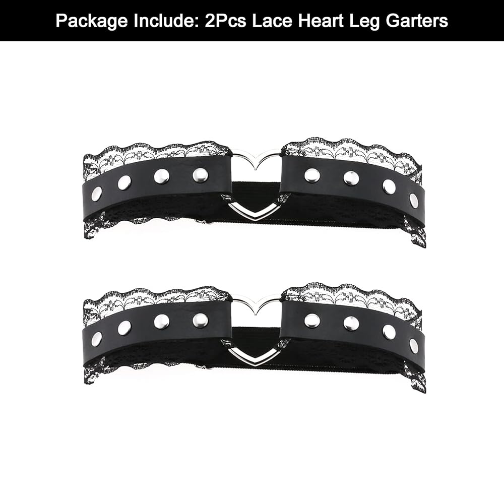 Amazon.com: alisikee 2Pcs Adjustable Lace Heart-Shaped Thigh